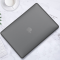 Пластикова накладка c силіконовим бампером для Macbook Pro 14" A2442, A2779 (Черный прозрачный + Черный бампер)