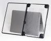 Пластикова накладка c силіконовим бампером для Macbook Pro 16" A2485, A2780 (Прозрачный + черный бампер)