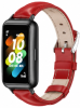 Ремінець Mijobs з натуральної шкіри для Huawei Band 7 / 8 / 9 / 10 (червоний)