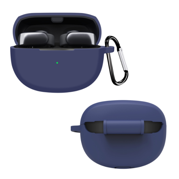 Силиконовый защитный чехол для Bose Ultra Open Earbuds с карабином (Blue)