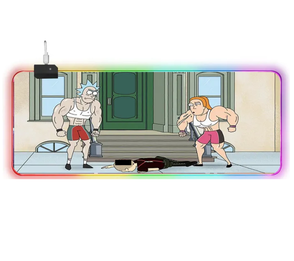 LED килимок для мишки "Rick and morty" 80*30 см (15)