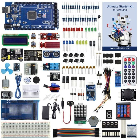 Великий набір Arduino у Кейсі Mega2560 у кейсі