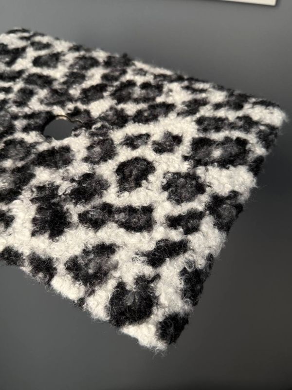 Чохол-накладка тканинний Teddy Fabric PRO для MacBook Neo 13" A18 (2026) (леопард)
