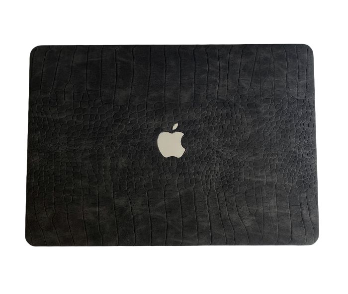 Чохол накладка з еко шкіри на MacBook Air 15 (A2941) (Чорний)