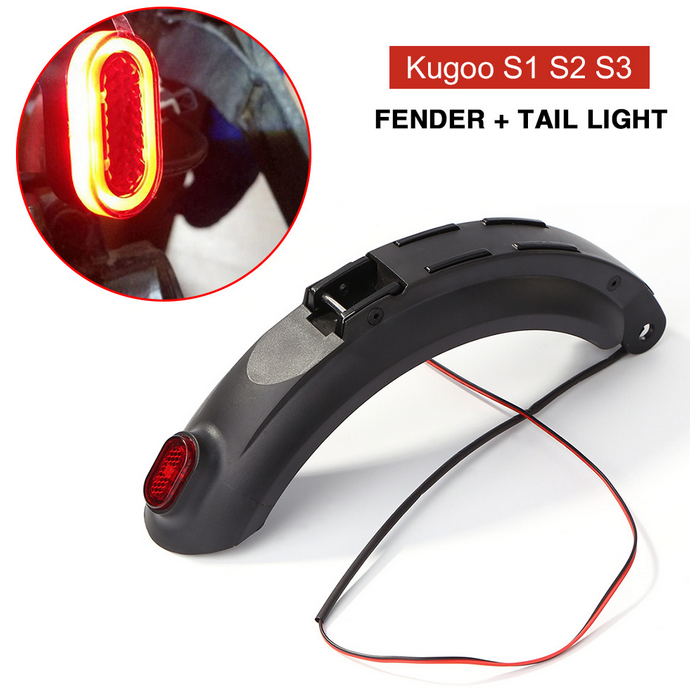 Заднє крило з підсвіткою для електросамокатів Kugoo S1 / S2 / S3