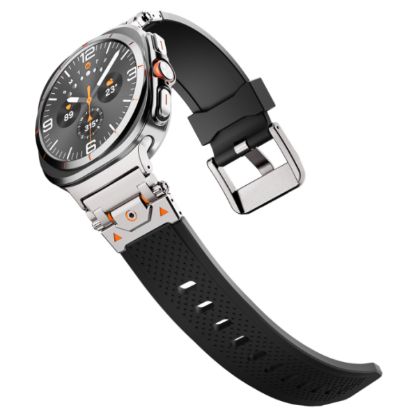 Ремінець для Samsung Galaxy Watch 7 Ultra 47mm (TPU + металевий конектор) (Black)