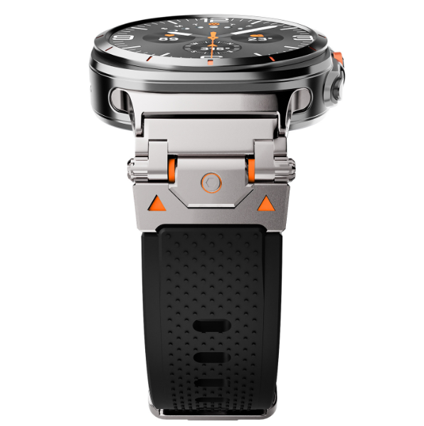 Ремінець для Samsung Galaxy Watch 7 Ultra 47mm (TPU + металевий конектор) (Black)