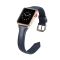 Шкіряний ремінець BlackPink Вузький для Apple Watch 42/44mm, Темно-синій