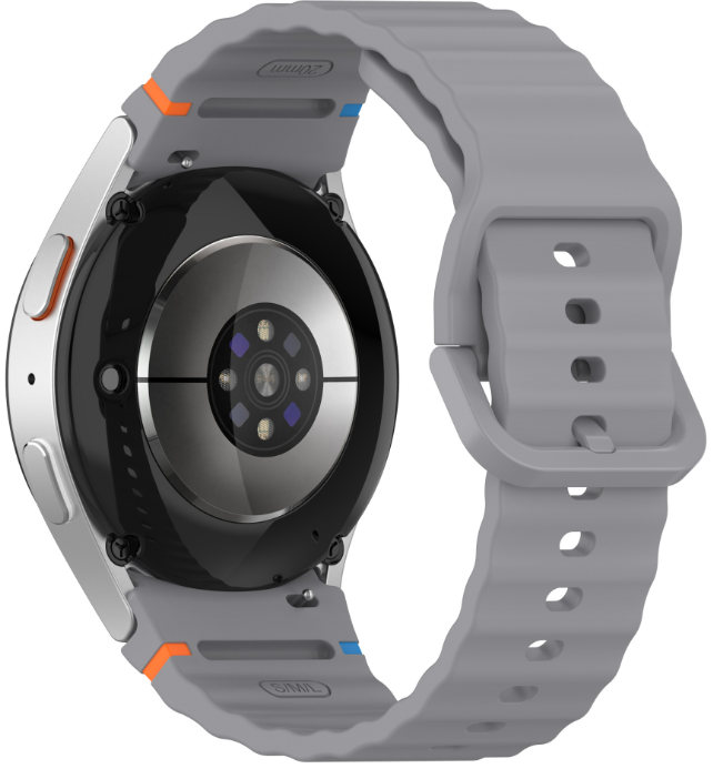 Силіконовий ремінець для Samsung Galaxy Watch 7/FE/6/5/4 (Сірий-графіт)