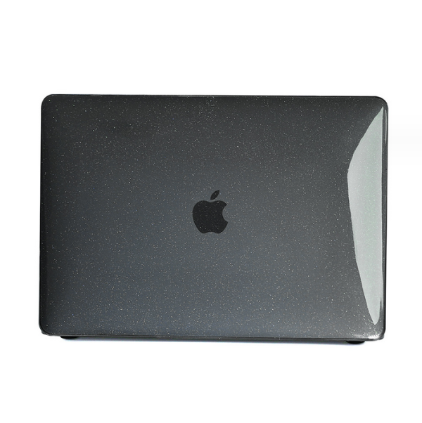 Чохол для MacBook PRO 13" (2018 - 2020) з блискітками (Чорний)