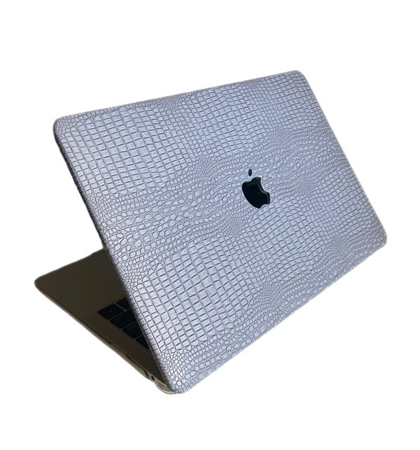 Чохол накладка з еко шкіри на MacBook Air 15 (A2941) (Блакитний)
