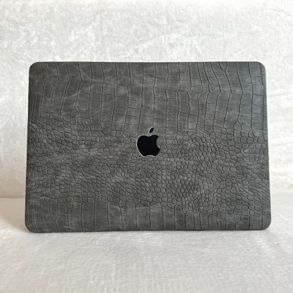 Чохол накладка з еко шкіри на MacBook Air 15 (A2941) (Серый)