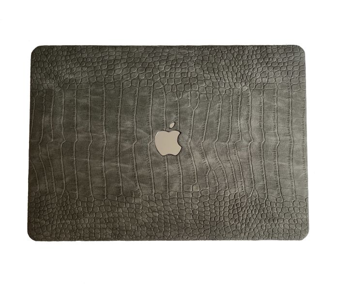 Чохол накладка з еко шкіри на MacBook Air 15 (A2941) (Серый)