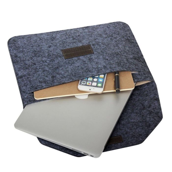 Чохол-конверт із повсті для MacBook 13.3" Dark Grey