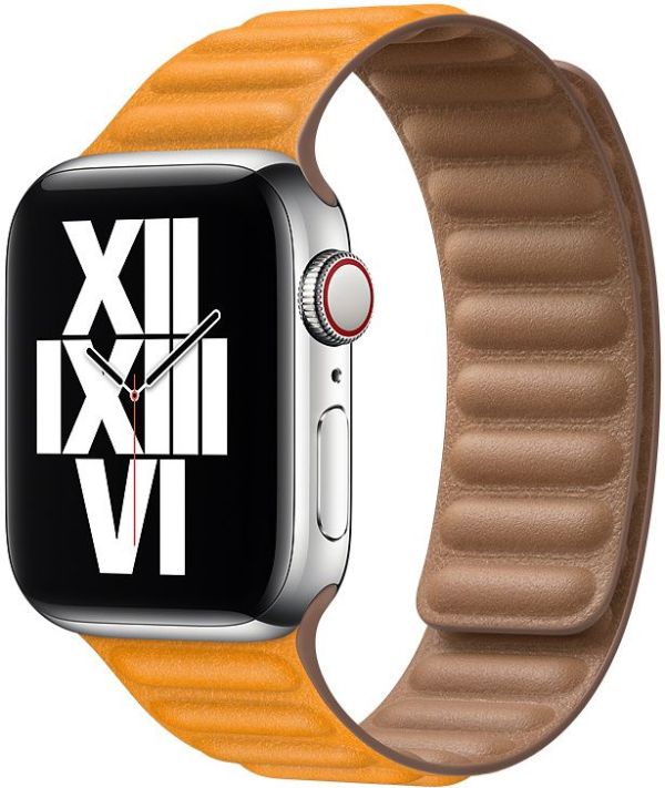 Шкіряний ремінець BlackPink Leather Link Band для Apple Watch 38/40mm, Чорний