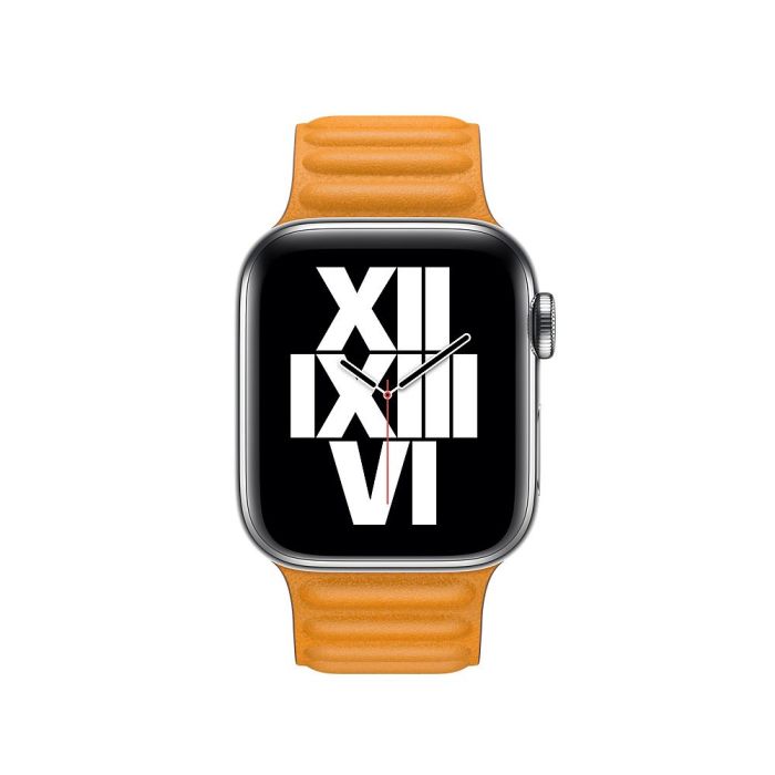 Шкіряний ремінець BlackPink Leather Link Band для Apple Watch 38/40mm, Чорний