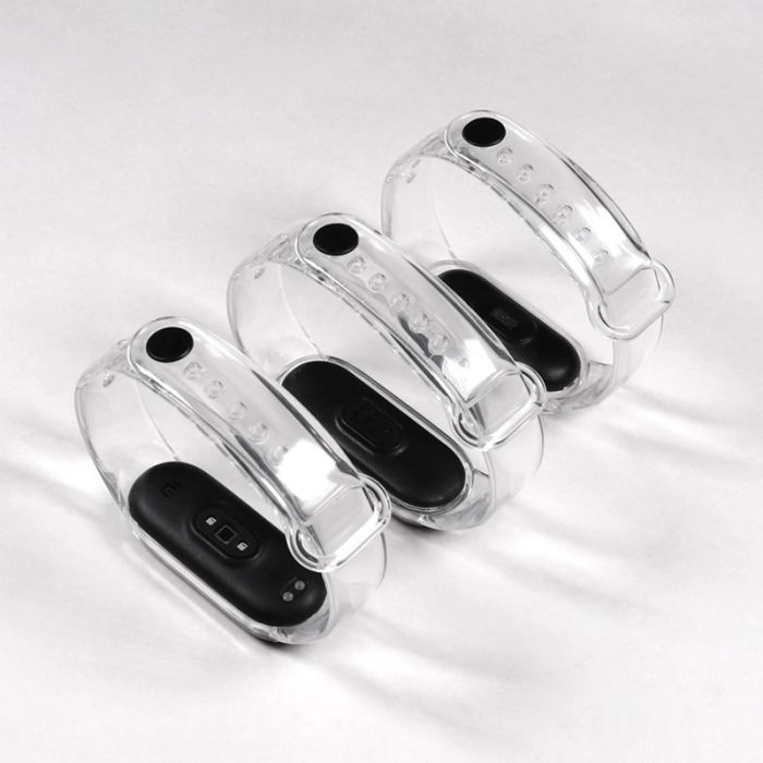 Силиконовый прозрачный ремешок для Xiaomi Mi Band, 3 | 4