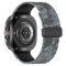 Камуфляжний силіконовий ремінець з магнітною пряжкою для Samsung Galaxy Watch7 Ultra 47 мм (чорний)