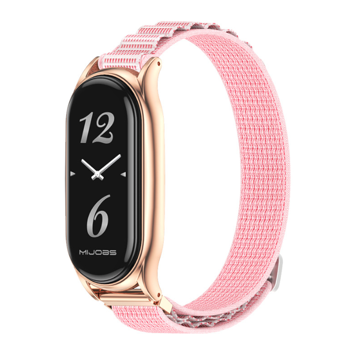 Ремінець металевий для Miband 7 MIjoas ,  (Рожевий)