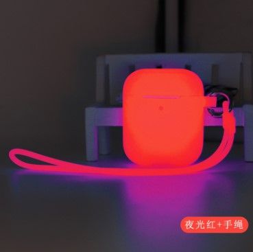 Чехол BlackPink для AirPods Светящийся, Яркий Белый (Червоний)