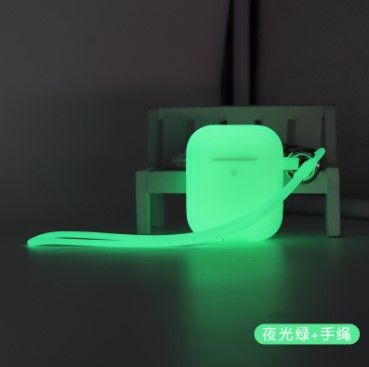 Чехол BlackPink для AirPods Светящийся, Яркий Белый (Зеленый)