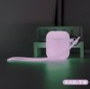 Чехол BlackPink для AirPods Светящийся, Яркий Белый (Фиолетовый)