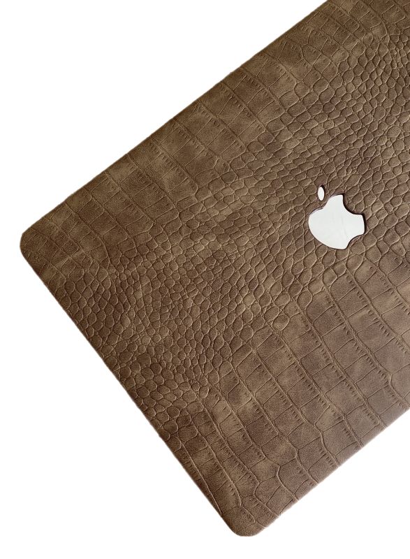 Чохол накладка з еко шкіри на MacBook Air 15 (A2941) (Коричневий)