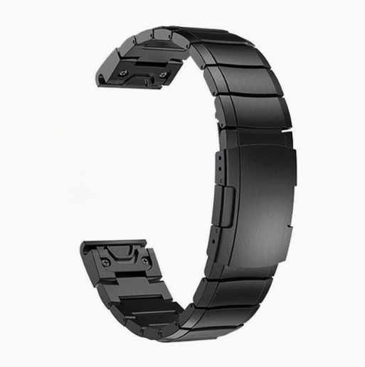 Металевий ремінець Premium для Garmin QuickFit 20 мм (чорний)