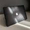 Чохол накладка на MacBook Pro 13  M1/M2/M3 ШКІРЯНИЙ (Чорний глянець)