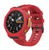 Силіконовий ремінець Armor Sport із захисним корпусом для Amazfit T-Rex 3 Pro, 22 мм (червоний)