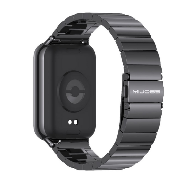 Металевий ремінець MIJOBS для Redmi Watch 4 / Band 8 Pro / Mi Band 9 Pro (Black)