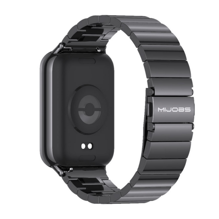 Металевий ремінець MIJOBS для Redmi Watch 4 / Band 8 Pro / Mi Band 9 Pro (Black)