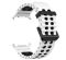 Двоколірний силіконовий ремінець для Samsung Watch Ultra 47 мм (білий)