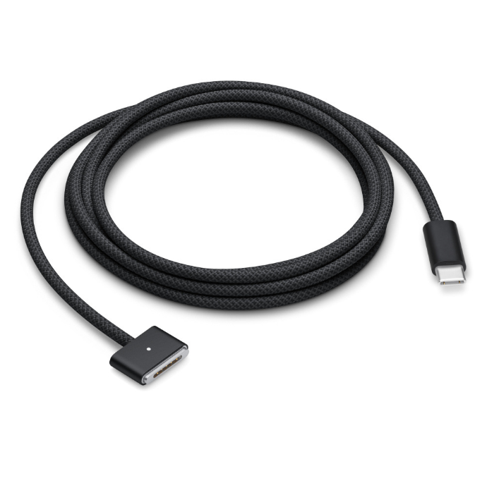 Кабель MagSafe 3 Type-C 140W для MacBook Air / Pro (PD 140W, 2 м) (чорний)