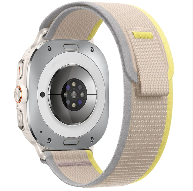 Нейлоновий ремінець Loop для Samsung Watch Ultra (Colors: 02# yellow with beige)