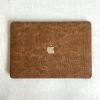 Чохол накладка на MacBook air 13 M1 ( 1932/2337 ) ШКІРЯНИЙ (Гірчичний)