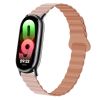 Ремінець магнітний силіконовий на MIband 8/9 , Чорний+сірий (Рожевий)
