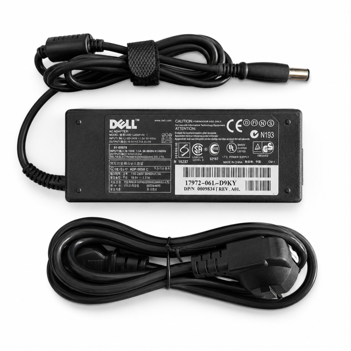 Блок живлення для ноутбука Dell 90W 19.5V 4.62A 7.4x5.0 мм (блок+шнур)