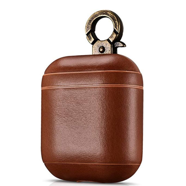 Чохол AirPods iCarer Vintage Leather Case , Світло-коричневий (Коричневий)