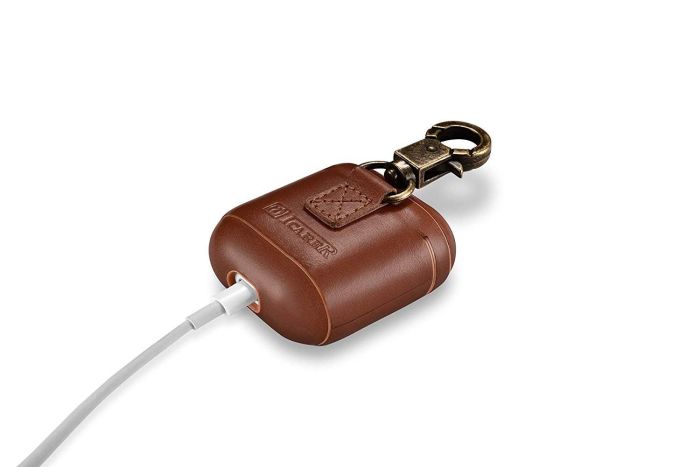 Чохол AirPods iCarer Vintage Leather Case , Світло-коричневий (Коричневий)