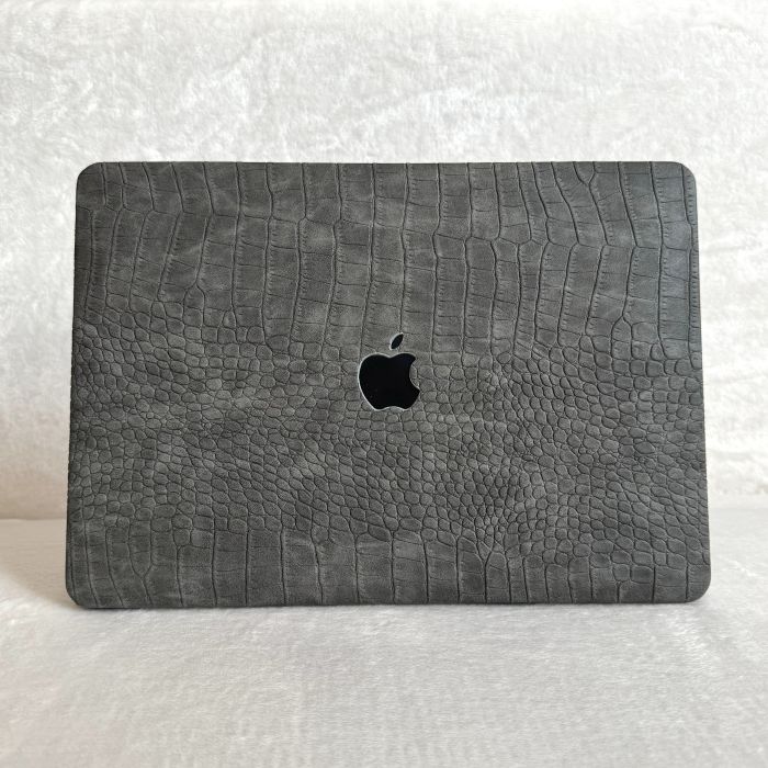 Чохол накладка на MacBook air 13 M1 ( 1932/2337 ) ШКІРЯНИЙ (Серый)
