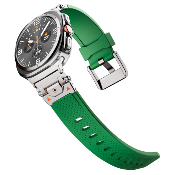 Ремінець для Samsung Galaxy Watch 7 Ultra 47mm (TPU + металевий конектор) (Green)