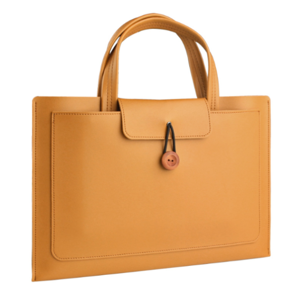 Сумка-чохол для ноутбука 15.6"/16" PU шкіра (Yellow)