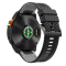 Силіконовий ремінець з карбоновим візерунком  22 мм для Garmin Fenix / Enduro / Tactix (Black+Grey)