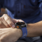Силіконовий ремінець з карбоновим візерунком  22 мм для Garmin Fenix / Enduro / Tactix (Blue)