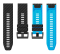 Силіконовий ремінець з карбоновим візерунком  22 мм для Garmin Fenix / Enduro / Tactix (Lihgt Blue)