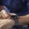 Силіконовий ремінець з карбоновим візерунком  22 мм для Garmin Fenix / Enduro / Tactix (Lihgt Blue)