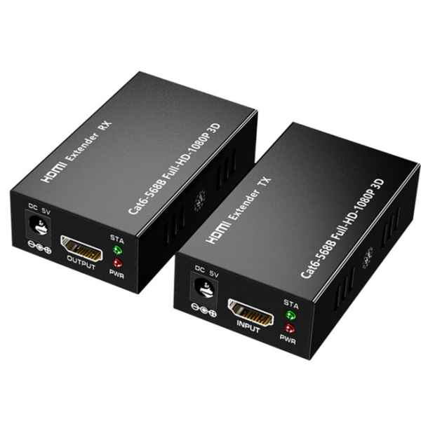 HDMI подовжувач Extender по CAT5/6 (TX+RX) — передача сигналу до 50 метрів