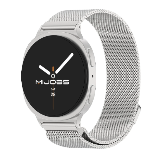 Металевий ремінець Milanese для Samsung Galaxy Watch 8 (40/44 мм) / Watch Ultra — магнітна застібка (срібний)