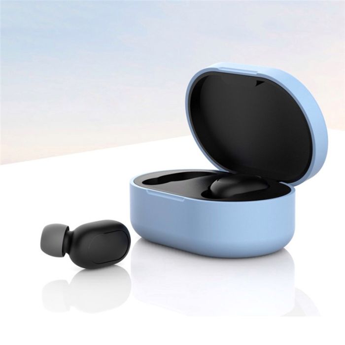 Чохол силіконовий BlackPink Xiaomi AirDots, Рожевий (Блакитний)